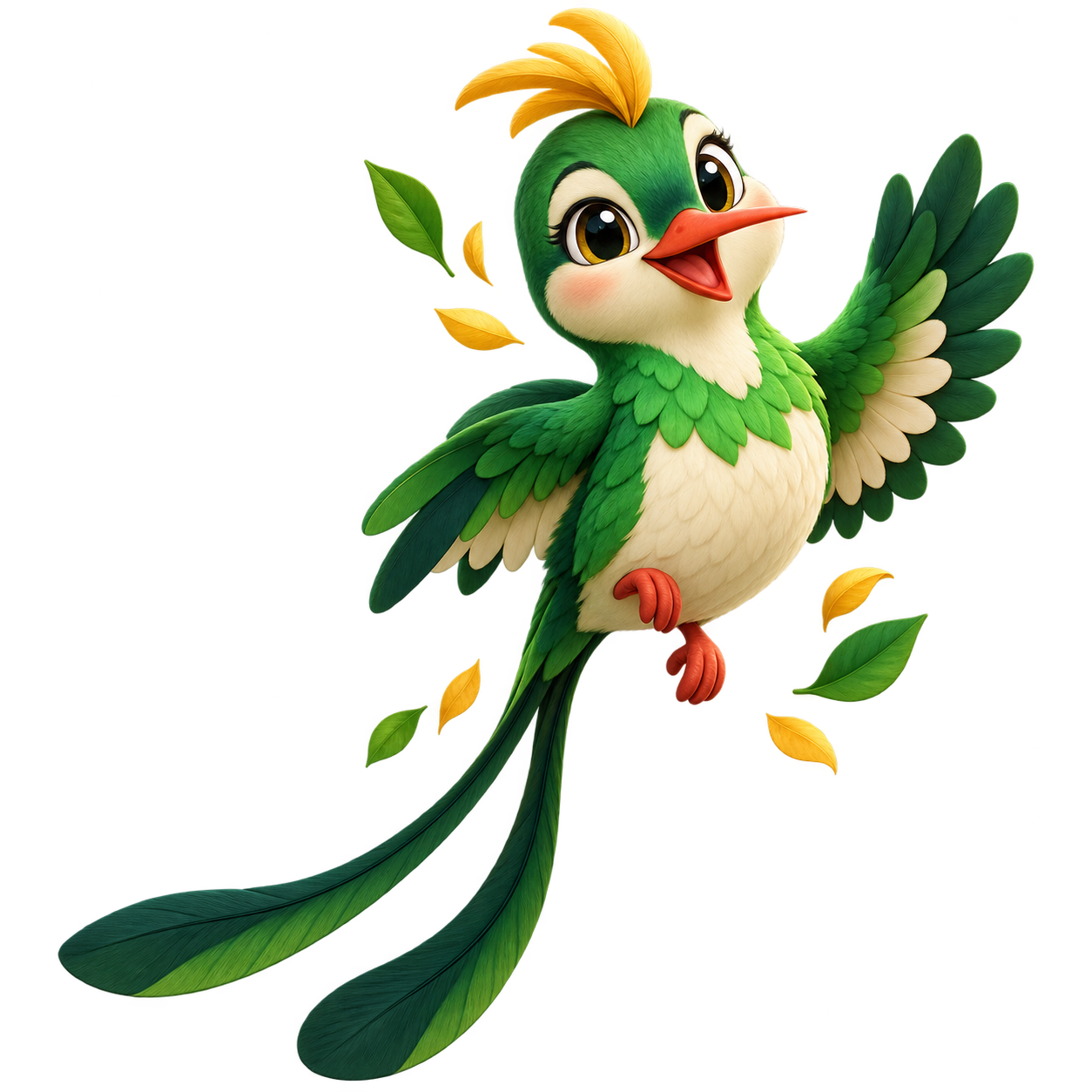 Sunny, Likkle’s cheerful doctor-bird mascot